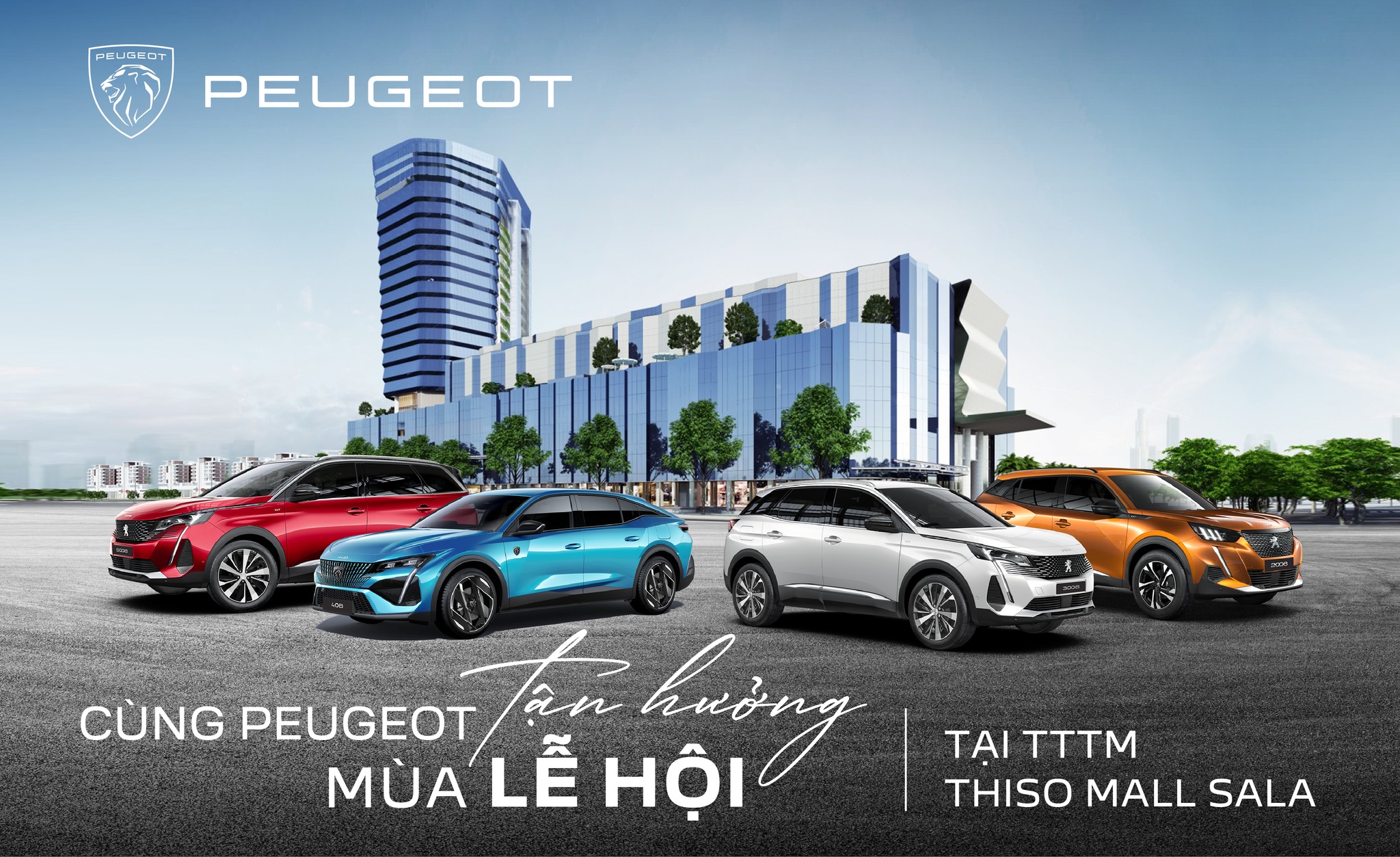 Trải nghiệm khu trưng bày xe Peugeot tại Thiso Mall Sala