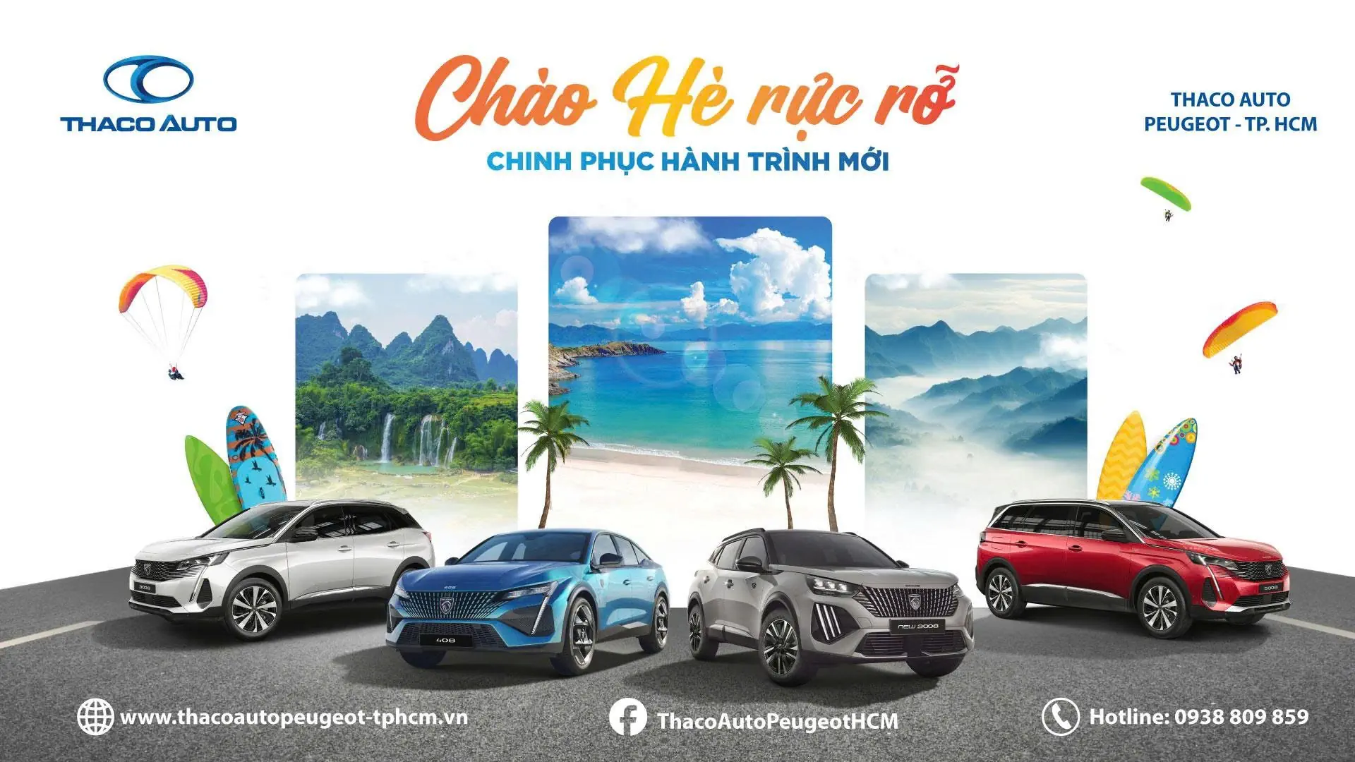 CHÀO HÈ RỰC RỠ – CHINH PHỤC HÀNH TRÌNH MỚI CÙNG THACO AUTO PEUGEOT - TP.HCM